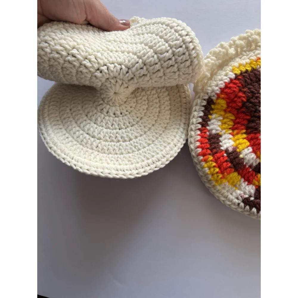 Handmade Crocheted Chicken/ Hen Kitchen Hot Pad /Pot Holder - Cottagecore Granny